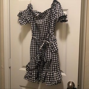 Gingham print dress